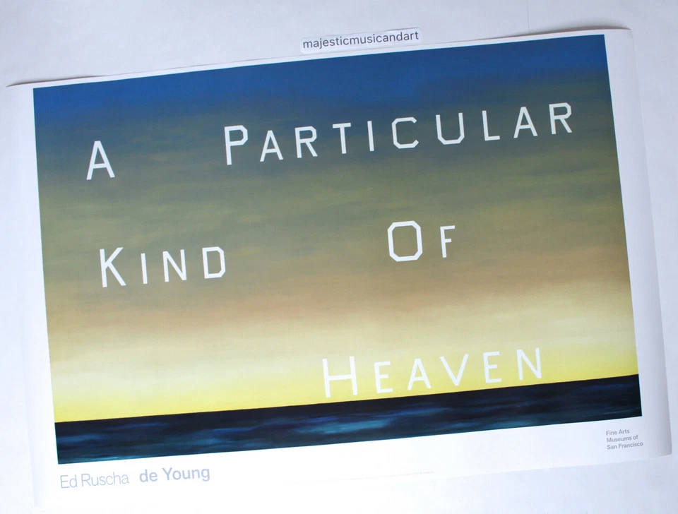 ED RUSCHA HEAVEN 2016 EXHIBITION POSTER  - image 4 of 4
