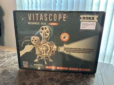 ROKR Vitascope Movie Projector 3D Wooden Puzzle New Mechanical Gear SEALED!