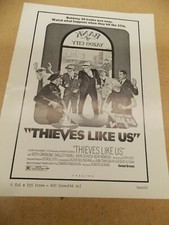 THIEVES LIKE US(1974)KEITH CARRADINE AD MAT SECTION OF PRESSBOOK NICE!