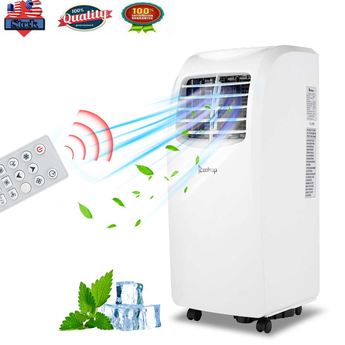 8000 BTU Air Conditioner 3-in-1 Air Cooler Fan Dehumidifier Mode  Refrigeration | eBay