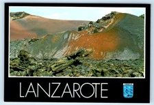 LANZAROTE Volcanes y Lava SPAIN 4x6 Heraldic Postcard