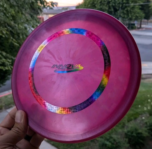PEARLY FIRST RUN PFN Champion Gator Innova Disc Golf 175g NEW Purple Pink - Picture 2 of 4
