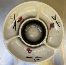 MCM Lane California Pottery Chip and Dip Serving Plate Vegetables Tray 3060