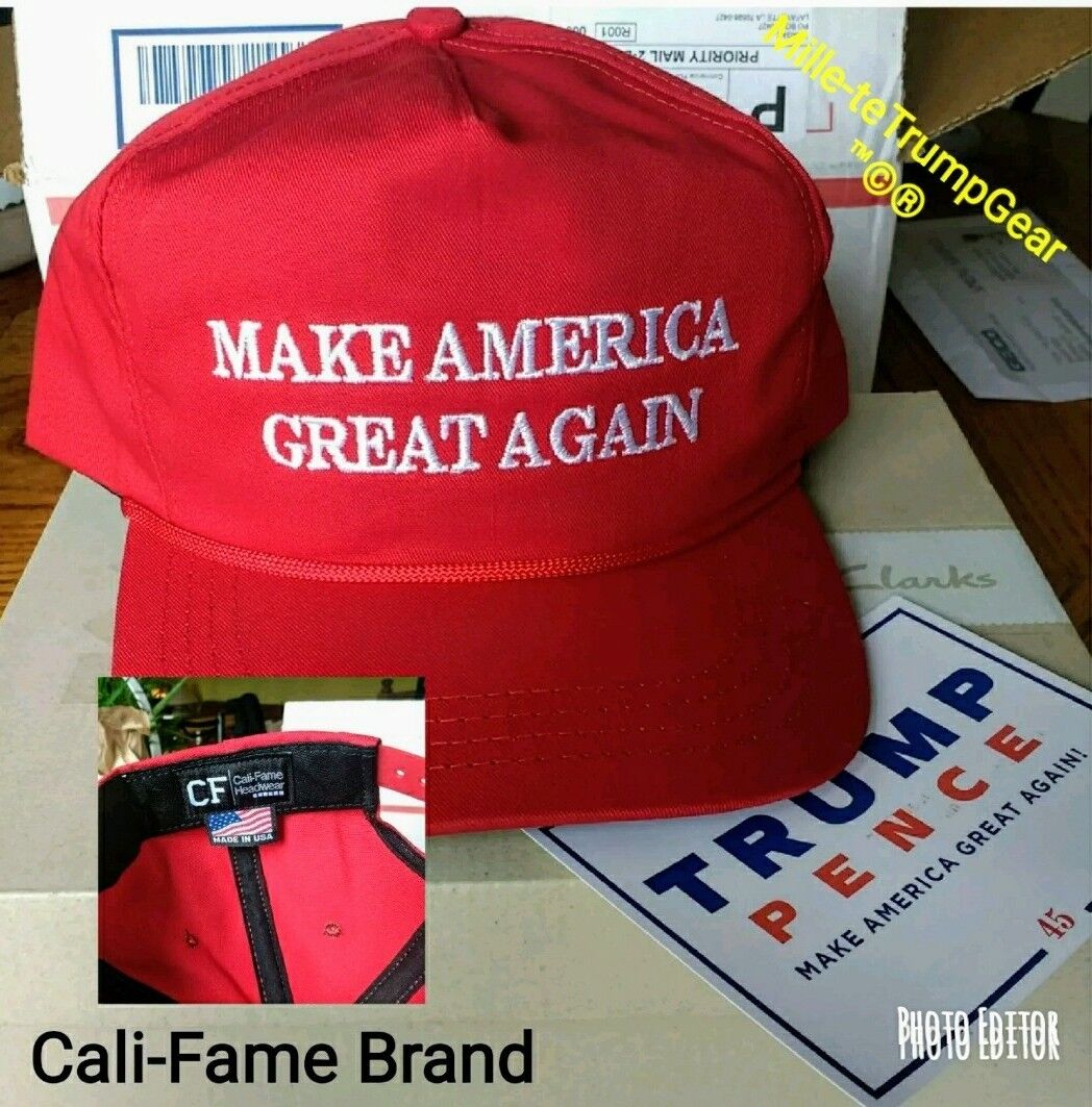 Authentic New 2024 Cali Fame Donald Trump Make America Great Again Maga Cap Hat Ebay