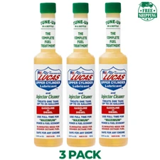 Lucas Oil 10020 Injector Cleaner 5.25 oz Fuel Treatment Gas & Diesel 3 Pack