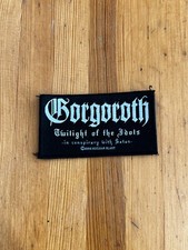 Vintage 00s Gorgoroth Black Metal Band Small Patch Memorabilia New