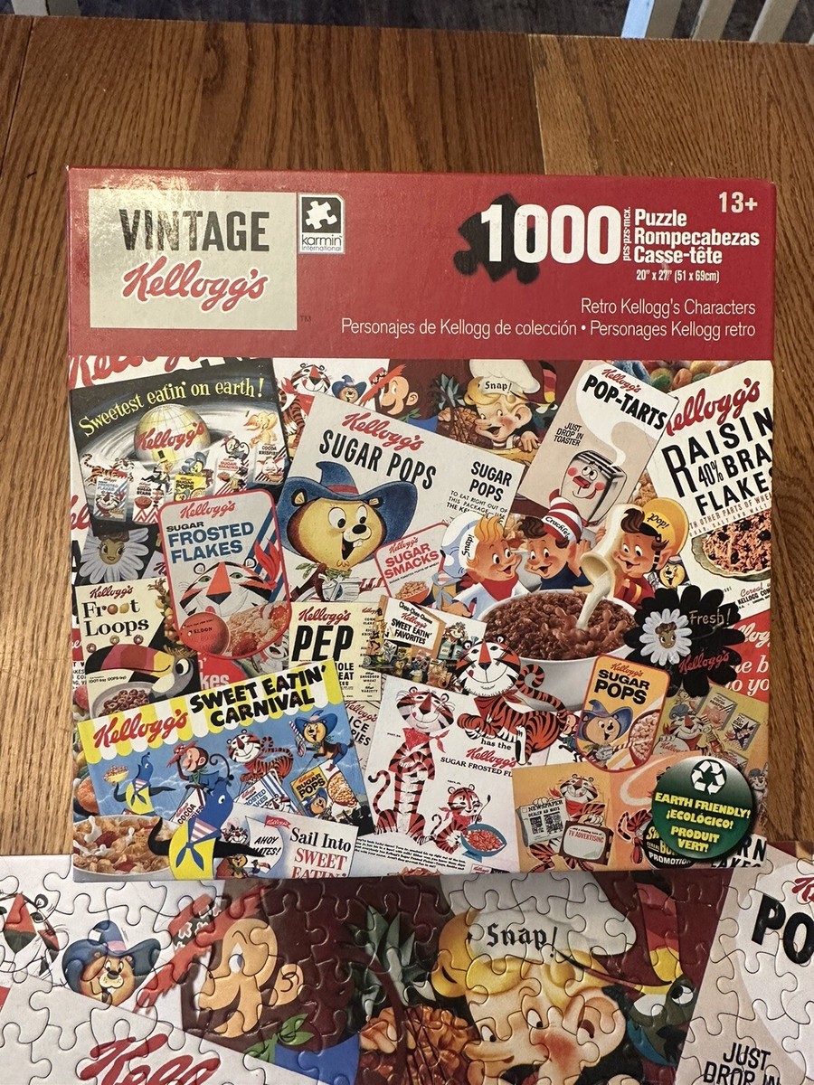 Vintage Kellogg's Frosted Flakes Retro Boxes Puzzle Tony the Tiger