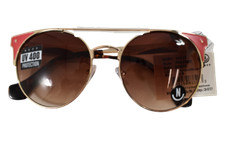 Neff Womens Pressed Shades Coral/Gold/Brown Sunglasses NWT SG0058
