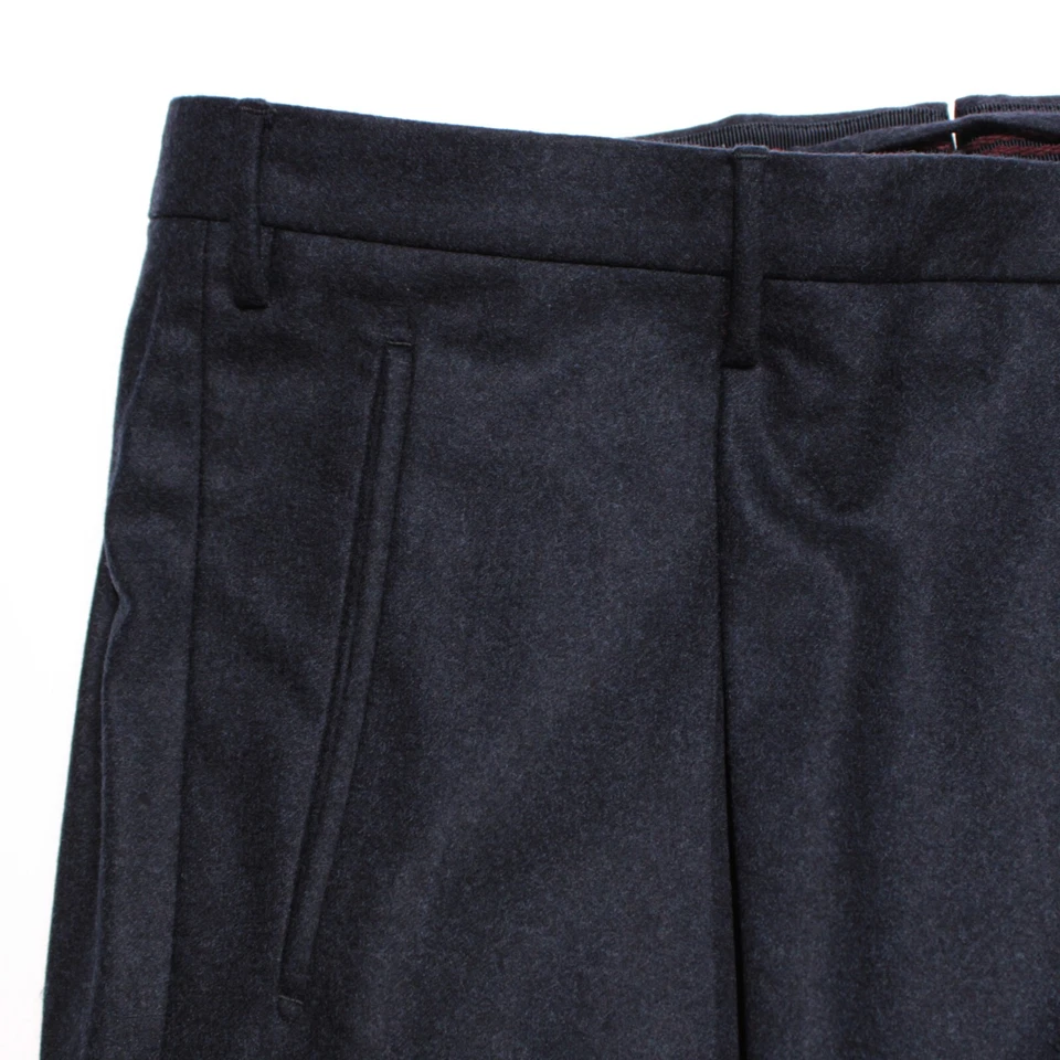 Incotex NWT Dress Pants Size 54R (US 38) Tapered Fit Super 100's in Blue Wool - Image 3 of 4