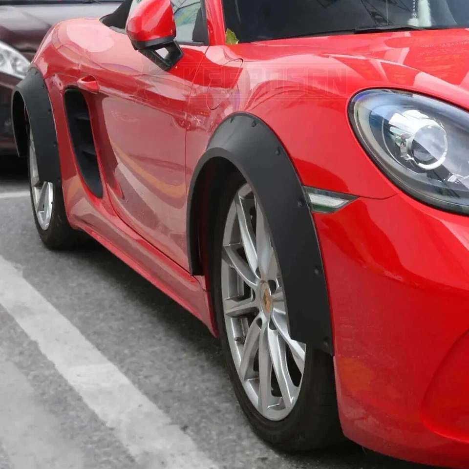 4x alargadores de para-lama CONCAVE 4" corpo largo parafusos arcos de roda para Toyota Celica 86 - Imagem 3 de 4