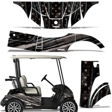 Cart Graphics Kit Decal Sticker For Yamaha Golf Cart 2007-2016 SUBDUED V2