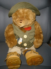 Build a Bear Tan Bear with Fishing Outfit Centennial Series Limited 18" SU132 