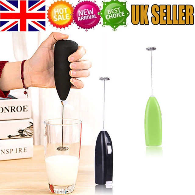 Battery Powered Whisk Coffee Milk Mixer Stirrer Frother Electric Egg