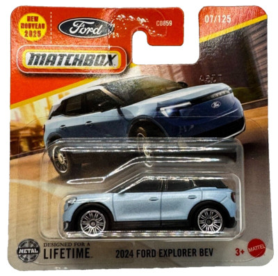 Matchbox 2024 Ford Explorer BEV blau C0859 Nr 07/125 neu und ungeöffnet