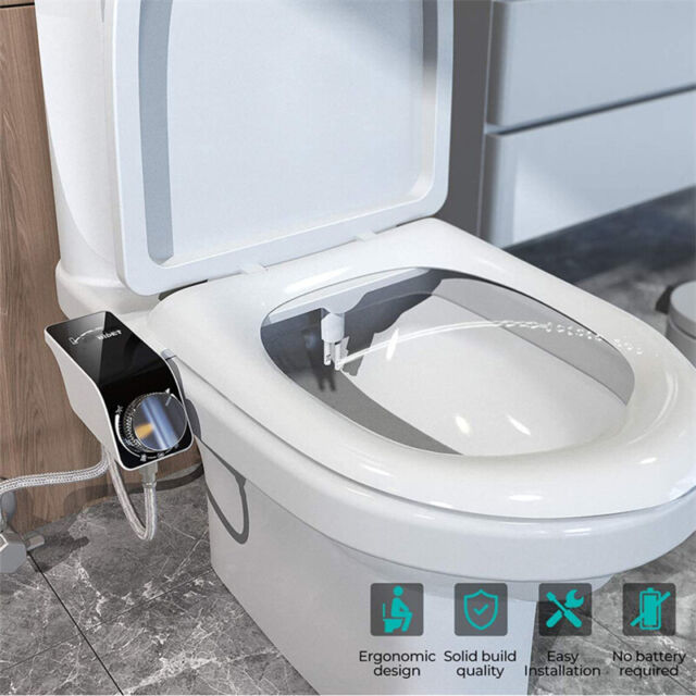 Sedile WC doccia intima bidet doccia WC inserto doppio ugello kit lavaggio ultraslim-