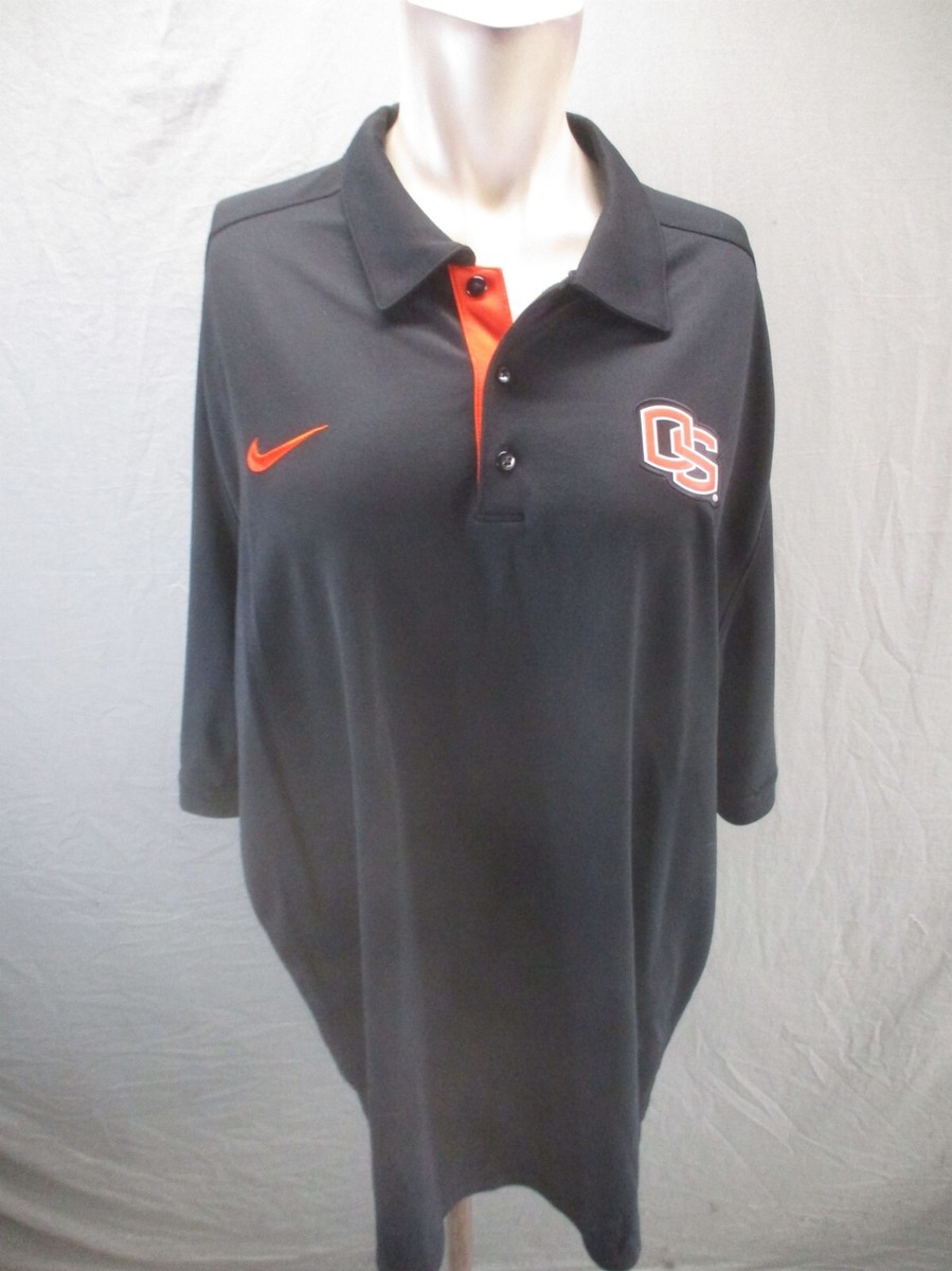 NIKE DRI-FIT Oregon State Beavers Size XL Mens 1/2 Button