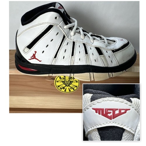 Jordan Melo Toddlers White Shoes Carmelo Anthony 414863-102 Kids Size 1Y - 第 1/11 張圖片