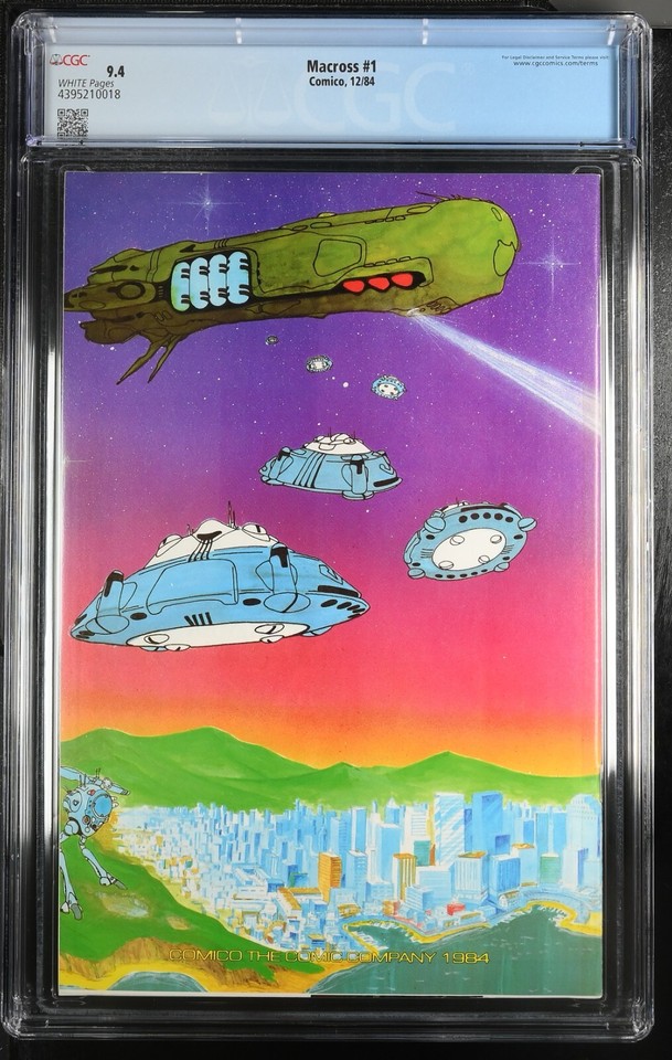 COMICO MACROSS 1 CGC 9.4 WP NM 1ST ROBOTECH eBay