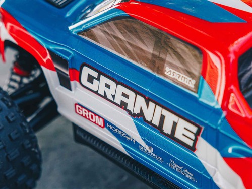 Arrma Granite Grom 1:18 RTR 4WD Monster Truck - Blue and Red - Picture 10 of 10