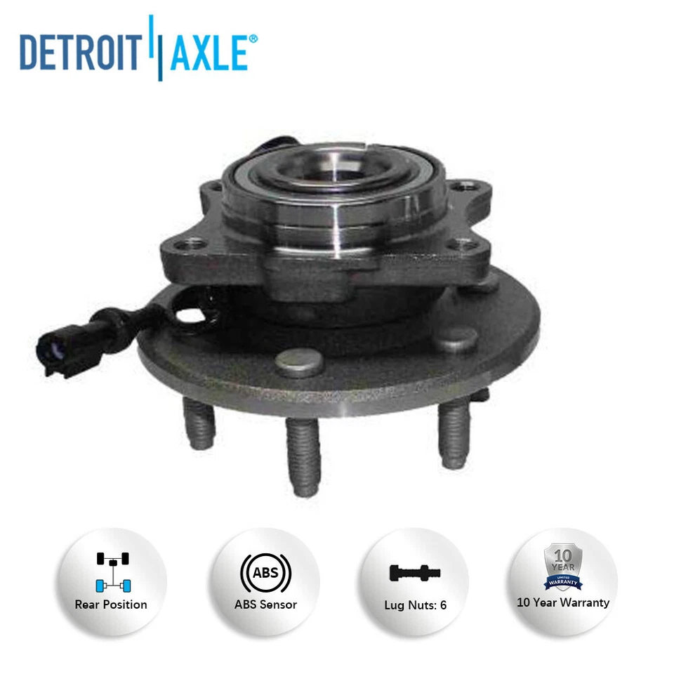 4WD Front & Rear Rotors + Ceramic Pads + Wheel Bearings for Expedition Navigator - Изображение 3 из 4
