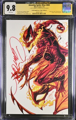 #ad #ad AMAZING SPIDER MAN #800 CGC JSA SIGN J. SCOTT CAMPBELL 9.8 TOP POP *KEY* w COA $279.00