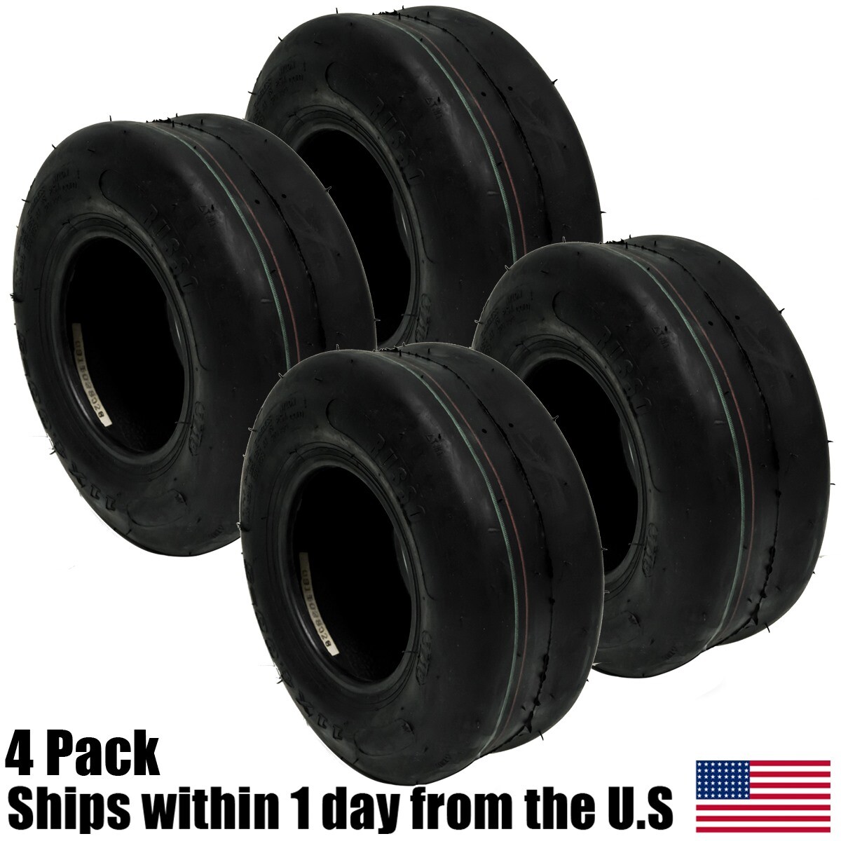 4PK 11x4x5 11x45 11x4.005 Smooth Tread 4PLY Zero Turn Lawn Mower