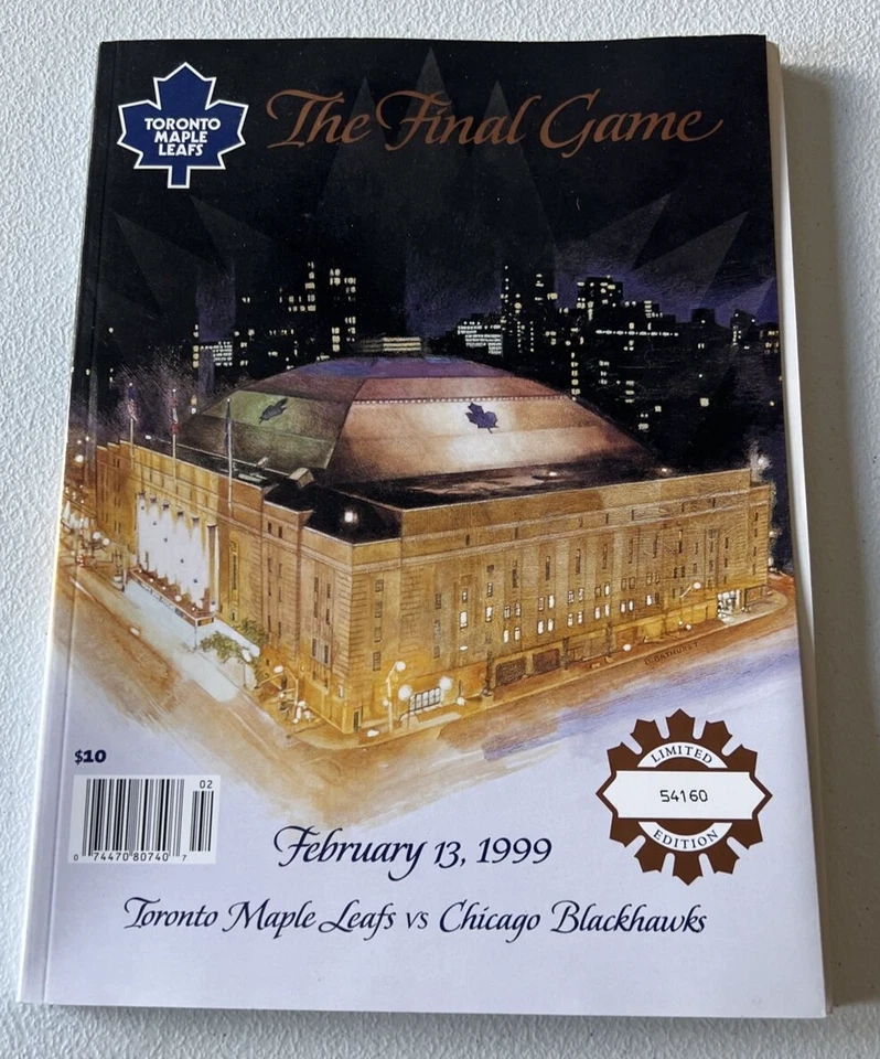 1999 Toronto Maple Leafs Vs Chicago Blackhawks Final Game Program Feb. 13th LE - Image 3 of 4