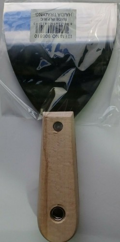 4″ WOODEN HANDLE STAINLESS DRYWALL TAPING KNIFE