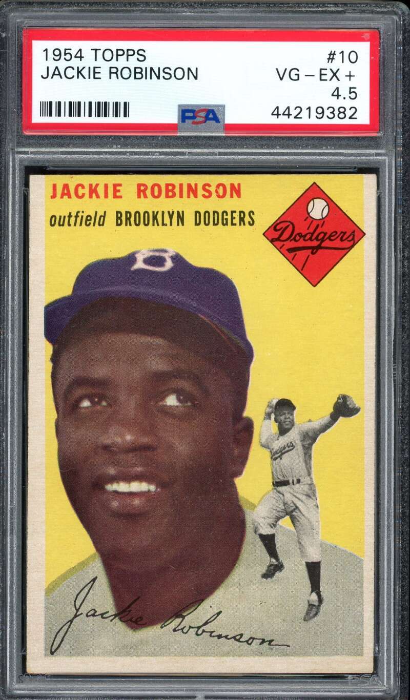 1954 Topps 10 Jackie Robinson PSA 4.5 44219382