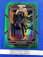 2023 #34 Kiah Stokes WNBA Panini Prizm Basketball Green Prizm Aces