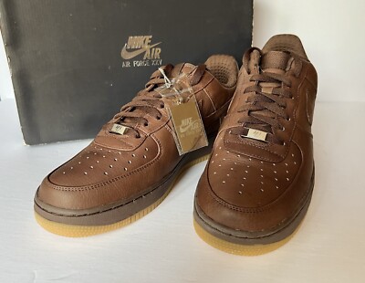 NEW NIKE Air Force 1 Low Premium '07 SIZE 11 Light Chocolate Brown