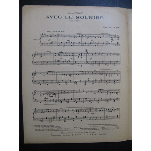Yvain Maurice With the Smile Piano 1921 - Picture 3 of 4