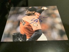 Santiago casilla auto 8x10 ,giants coa&holo100%authentic CLEARANCE