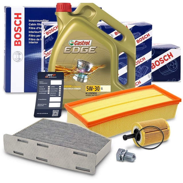 BOSCH-FILTER INSPEKTIONSPAKET+5L 5W-30 FÜR AUDI A3 SKODA VW GOLF 6 5K TIGUAN BOSCH-FILTER INSPEKTIONSPAKET+5L 5W-30 FÜR AUDI A3 SKODA VW GOLF 6 5K TIGUAN