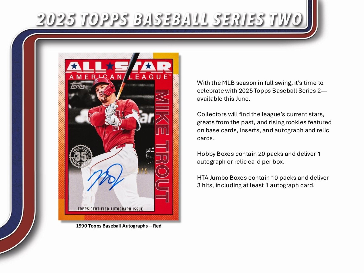 Topps - 【大谷翔平】Topps MLB Series2 hobby Jumbo Box MLB 2025 TOPPS SERIES 2 JUMBO BASEBALL box #大谷翔平