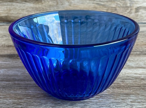 Vintage Pyrex 7401-S blu nido a coste ciotola di miscelazione 3 tazze vetro 750 ml