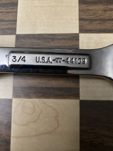 Craftsman 44109 SAE 3/4" 12 Point Stubby Combination Wrench -VV- USA - Picture 7 of 7