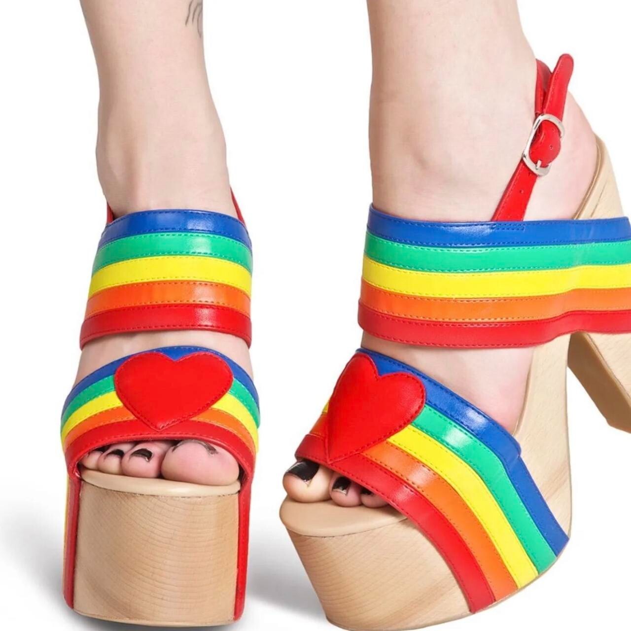 Current Mood Rainbow Connection Platform UK8/9 US… - image 1