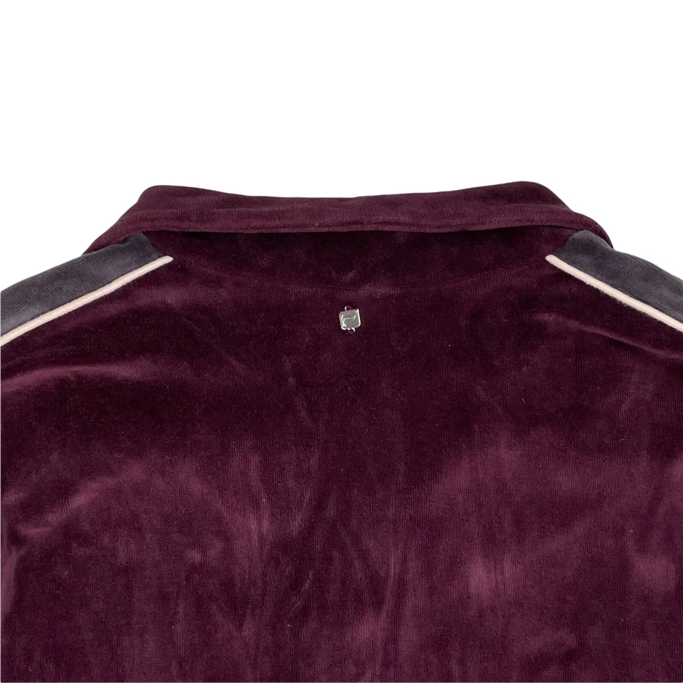 Pullover Fabletics Britt Velour Media Cremallera Talla Pequeña Foto 3 de 4