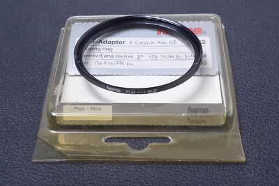   HAMA 58-62MM STEP UP RING SCREW FILTER ADAPTER WITH KEEPER 30-1