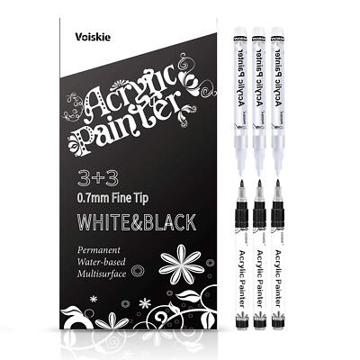 Fine-Tip Paint Markers for Multi-Surface Crafting Ideal for Precise Designs