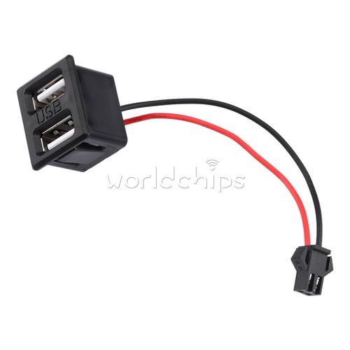 Dual USB Female Base Type-C Charging Socket Power Socket with Cable Connector - 第 4/28 張圖片