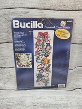 Bucilla Winter Magic Birds Bell Pull Counted Cross Stitch Sealed Wall 83997