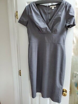 banana republic grey wool dress Banana Republic | Dresses | Banana Republic 0 Wool Dress Sz 10 Sheath Light Gray Pockets Cap Sleeve