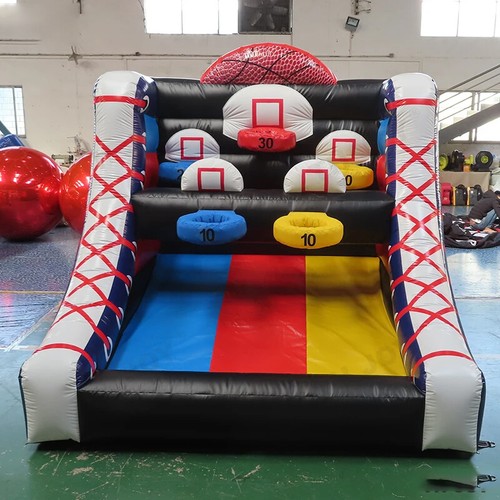 Aufblasbares Basketball Reifenspiel Schießen Werfen Spiel beliebt Karneval Kinder Spiel - Bild 3 von 8