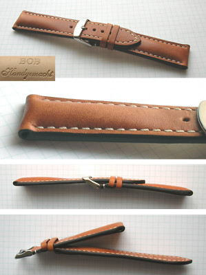 BOB Germany Handmade Echtlederuhrenband kompatibel mit Breitling 20, 22, 24 mm