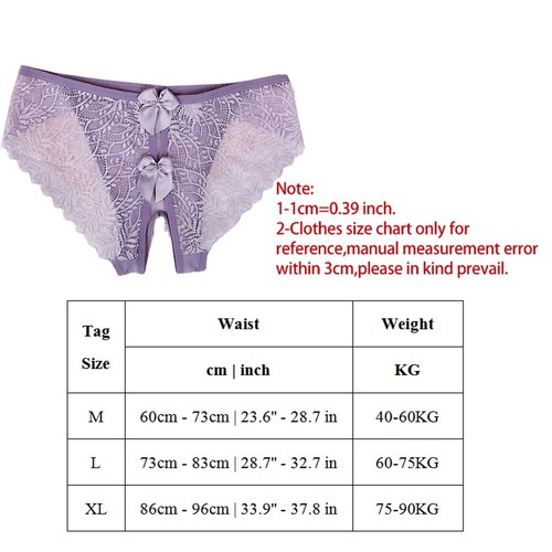 SEXY OPEN CROTCH CROTCHLESS FRENCH KNICKERS PANTIES LINGERIE BRIEFS PLUS SIZES - Picture 8 of 28