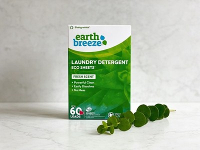 Earth Breeze Eco Laundry Sheets - Fresh Scent 60 Loads (Up to) New