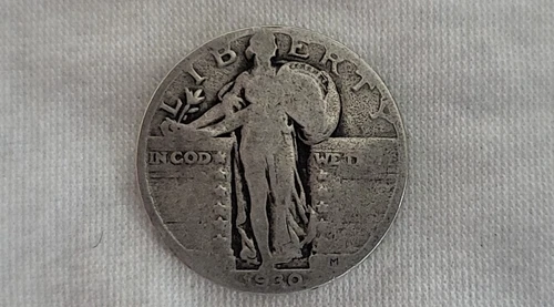 1930 Standing Liberty Quarter in almost good condition