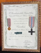 Original Diploma Knight Vittorio Veneto
